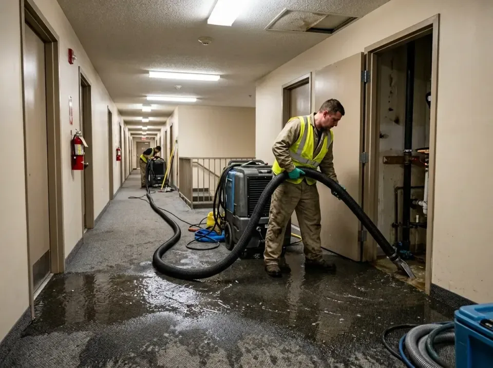 multi-unit-apartment-hallway-f-005 — frequently asked questions, Emergency Burst Pipe Water Extraction & Removal in Desert V…